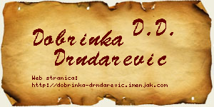 Dobrinka Drndarević vizit kartica